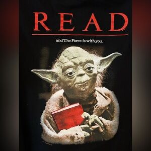 READ and The Force is with you ~Yoda Graphic Tee